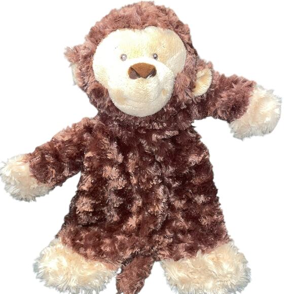 Baby Ganz Lovey Plush Flat A Pat Monkey Security Blanket Stuffed Animal 17” - Picture 2 of 13